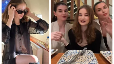 Reuniune de familie în Dubai. Imagini fabuloase cu Irina Columbeanu şi surorile Gabor VIDEO
