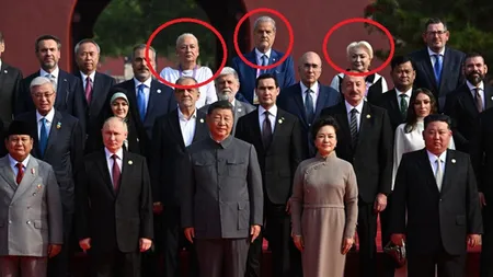 POZA ZILEI! Adrian Năstase și Viorica Dăncilă s-au fotografiat în China alături de Vladimir Putin și ceilalți dictatori ai lumii. MAE reacționează dur: ”Politicienii prieteni cu Putin nu ne reprezintă!”
