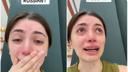 O rusoaică plânge în hohote după ce n-a primit viză Schengen. ”Nu este vina mea că prostul de Putin a atacat Ucraina!”