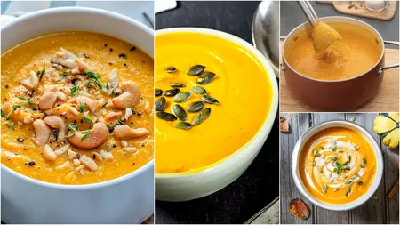 Rețetă delicioasă de sezon: Supă cremă de dovleac fără unt, savuroasă și ușor de preparat