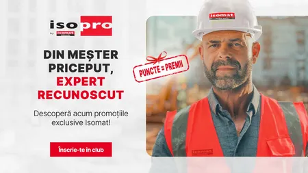 ISOMAT lansează clubul IsoPro by Isomat – sprijinul dedicat profesioniștilor din construcții