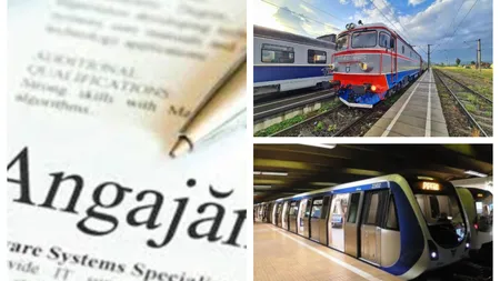 Se fac angajări la CFR Călători și Metrorex. Ce posturi sunt disponibile și care sunt condițiile de angajare