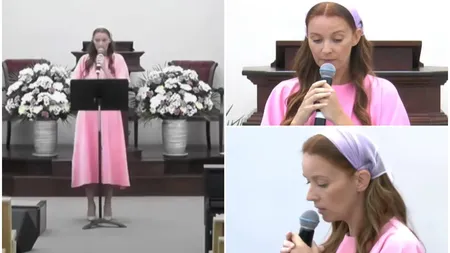 Diana Dumitrescu, de nerecunoscut după ce s-a pocăit. Cum a apărut actrița într-o biserică penticostală