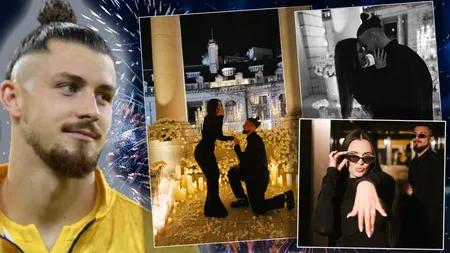 Radu Drăgușin și-a luat inima în dinți! Fotbalistul și-a cerut iubita în căsătorie într-un cadru spectaculos. FOTO