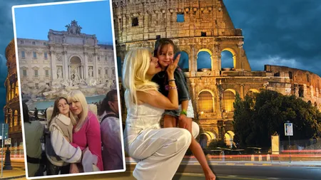 Elena Udrea a plecat cu fetița ei la Roma. Este prima lor vacanță împreună: 