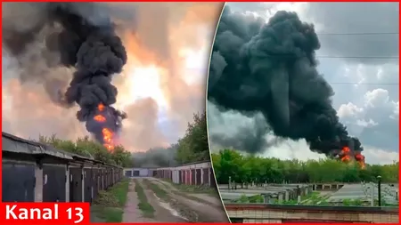 Nou atac cu drone în Rusia, rafinărie în flăcări. În replică, dronele rusești au lovit vehiculele unei companii energetice din regiunea Cernihiv
