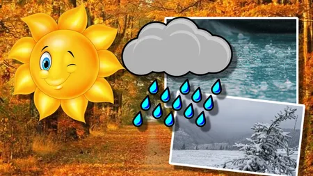 Prognoza meteo. Ultima zi de toamnă frumoasă, de vineri scad temperaturile, iar lapoviţa şi ninsoarea se instalează la munte
