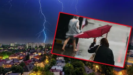 ANM a emis coduri ROŞII, PORTOCALII şi galbene, unde loveşte urgia în orele următoare. Rafale de 140 km/oră, vijelie cu putere de uragan