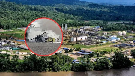 Elicopter prabuşit, cei trei pasageri au murit pe loc