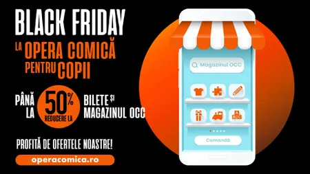 Black Friday la Opera Comică pentru Copii: reduceri spectaculoase și titluri de top în luna noiembrie