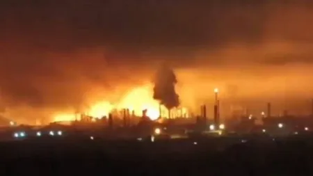 Lovitură în inima Rusiei: O uzină petrochimică din regiunea rusă Başkortostan a fost lovită de drone din Ucraina