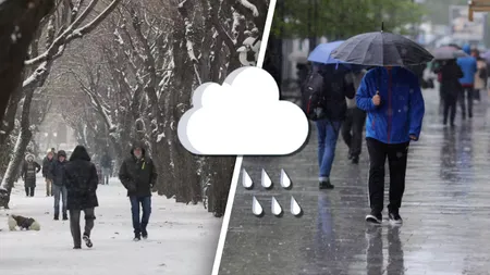 Se strică vremea în toată țara. ANM anunță scăderi bruște de temperatură, ploi și ninsoare