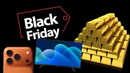 Românii nu s-au uitat la bani de Black Friday 2025. În ziua cu cele mai mici prețuri din an s-au cumpărat telefoane, televizoare, electrocasnice și... lingouri de aur în valoare de 85.000 de lei