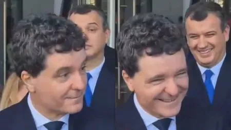 Nicușor Dan s-a prăpădit de râs când a fost întrebat dacă l-ar numi premier pe Călin Georgescu în locul lui Ilie Bolojan. A râs până și Ionuț, SPP-istul președintelui: „Nu există această alternativă, nu trebuie să ne lansăm în speculații” VIDEO