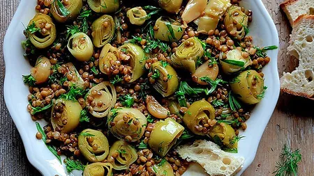 Praz cu linte, o rețetă senzațională, ideală pentru Postul Crăciunului. Rețeta este ușor de preparat și nu este nevoie de ingrediente multe