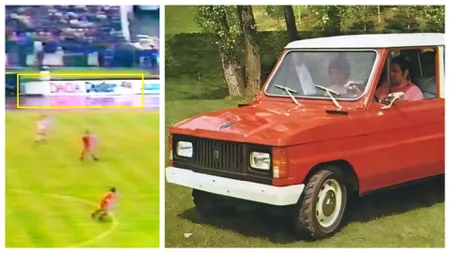 Reclamă la Dacia Duster apărută la meciul Dinamo - Liverpool din 1984. Ce maşini exporta, de fapt, România în Marea Britanie