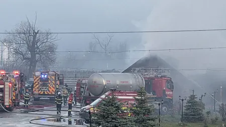Incendiu devastator la o pensiune din Gura Humorului! O femeie a fost găsită moartă