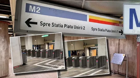 VIDEO Incident șocant la metrou! Agent de pază lovit cu pumnul în față de un călător. Poliția s-a autosesizat
