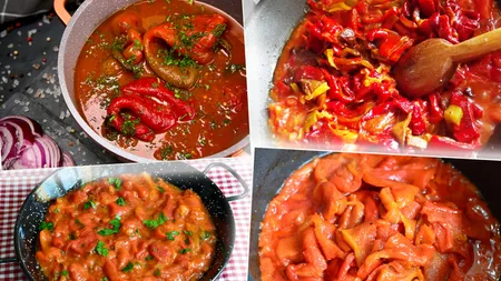 Rețetă ideală în Postul Crăciunului: tocăniță de ardei copți, un adevărat deliciu