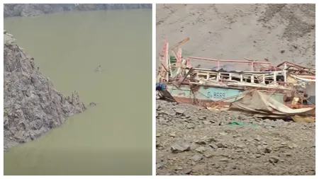 Descoperire uluitoare după golirea lacului Vidraru! Imaginile au devenit virale. ”La francezi este toată apa” / ”Au cărat-o prin tunelurile dacice” / ”Era plin cu diamante”