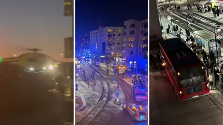 Accident grav în Suedia, după ce un autobuz a intrat în plin într-un imobil FOTO