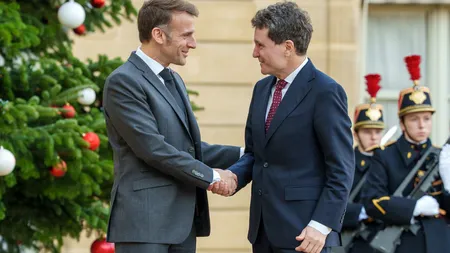 Nicuşor Dan, primit la Palatul Élysée de Emmanuel Macron