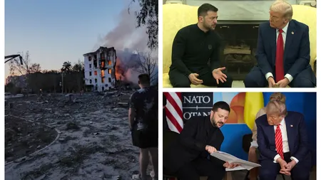 Rusia bombardează Kievul cu rachete și drone înaintea vizitei lui Zelenski în SUA. Au loc noi negocieri pentru pace