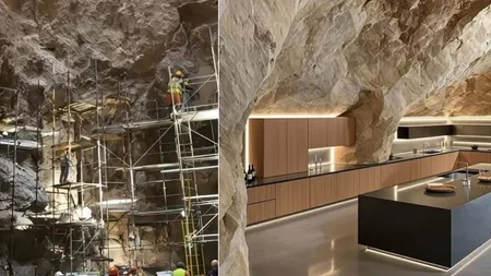 Un cuplu a cumpărat o peșteră și a transformat-o într-o locuință de lux. Cum arată casa de 45.000 de euro