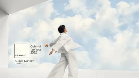 Cloud Dancer este culoarea anului 2026. Pantote a făcut anunțul oficial: 