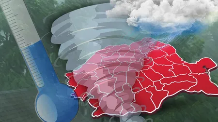 Cod roșu de la ANM în România. Localitățile vizate de fenomene meteo extreme, s-a emis mesaj RO-Alert