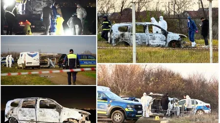 Cadavru carbonizat găsit într-o mașină abandonată, în Oradea