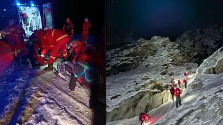 Turist în vârstă de 56 de ani, grav rănit după ce a căzut în Munții Făgăraș. Bărbatul s-a ales cu leziuni la cap și la coloană