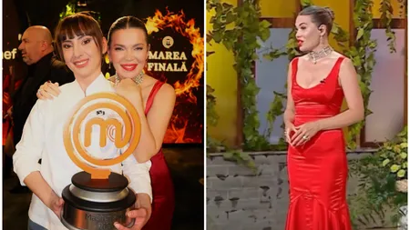 Ce preț are rochia purtată de Gina Pistol în finala MasterChef 2025. Prezentatoarea a strălucit într-o ținută roșie