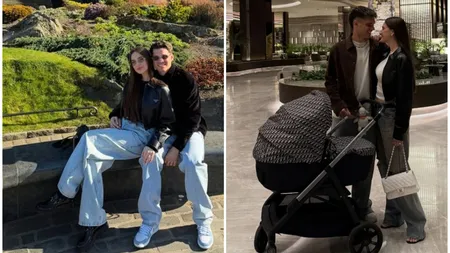 Câți bani au plătit Elena și Ianis Hagi pe căruciorul fiului lor, Giorgios. Micuțul are doar câteva luni