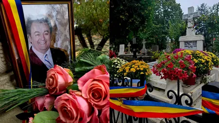 Cum arată mormântul lui Corneliu Vadim Tudor, la 10 ani de la moartea „Tribunului”. Fiicele sale se îngrijesc permanent de locul de veci al tatălui