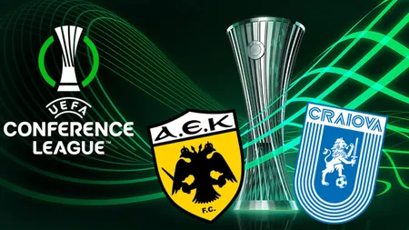 DIGI SPORT LIVE AEK ATENA - UNIVERSITATEA CRAIOVA VIDEO ONLINE STREAMING. Meciul decisiv pentru primăvara Conference League
