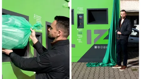 Un tânăr din Iași a inventat un sistem care permite reciclarea ambalajelor fără scanare individuală. Banii intră automat pe card