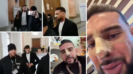 „Hâtz” la nas și bodyguarzi la braț: Dorian Popa a ajuns, din nou, în fața judecătorilor bandajat la nas și păzit corespunzător. Care va fi deznodământul procesului pentru conducerea sub influența drogurilor