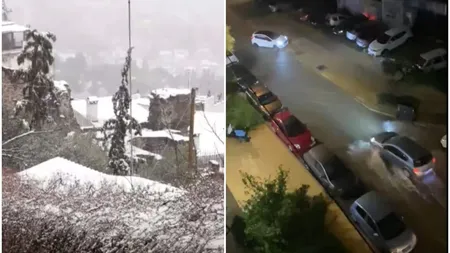 Grecia, sub COD ROȘU de ploi, ninsori și vânt. Avertismente de urgenţă pentru locuitorii din Atena și din alte zone