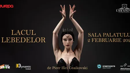 Balerina GANNA MUROMTSEVA în premieră la Bucureşti în „LACUL LEBEDELOR”, pe 2 februarie la Sala Palatului
