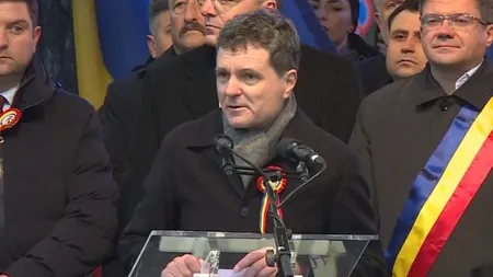 Jandarmii au aplicat amenzi de peste 7.000 de euro persoanelor care l-au huiduit pe Nicuşor Dan de Ziua Unirii Principatelor