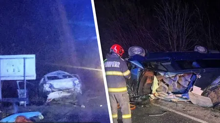 Accident grav soldat cu un mort și șase răniți, în Buzău, după ce o mașină și o autoutilitară s-au ciocnit. Victimele au între 19 și 50 de ani