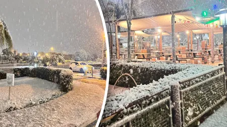 Un oraș din Africa de Nord a văzut zăpadă pentru prima dată după 14 ani. Fenomenul rar a fost o surpriză pentru locuitori