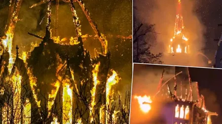 Incendiu uriaș în Amsterdam, în noaptea de Anul Nou! O biserică istorică a fost distrusă de flăcări