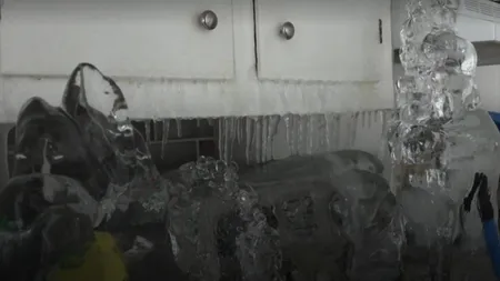 Un apartament s-a transformat într-un 