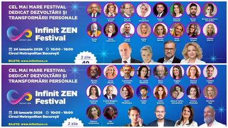 Infinit ZEN Festival – Cea mai mare experiență de dezvoltare personală și spirituală din România