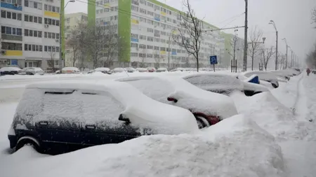 Cel mai gros strat de zăpadă din România din ultimii 15 ani. Au fost -21 de grade Celsius la București