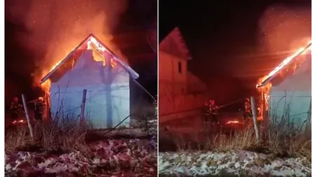 Tragedie în județul Bacău. Doi frați au ars de vii după ce casa în care locuiau a fost mistuită de făcări