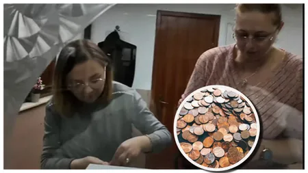 Protest viral la Suceava. Un bărbat şi-a plătit impozitul cu cinci kilograme de monede VIDEO