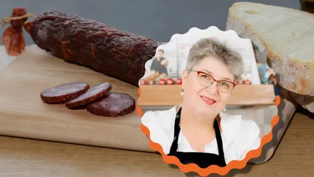 Salam de casă super-delicios, după rețeta recomandată de Gina Bradea. Îl bate pe cel de Sibiu!